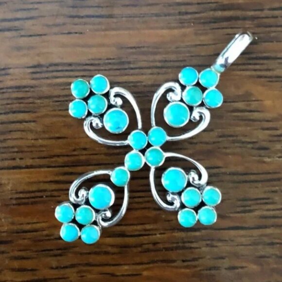 Estate Sterling Silver Cross  Marked SX 925 Thailand - Picture 4 of 4